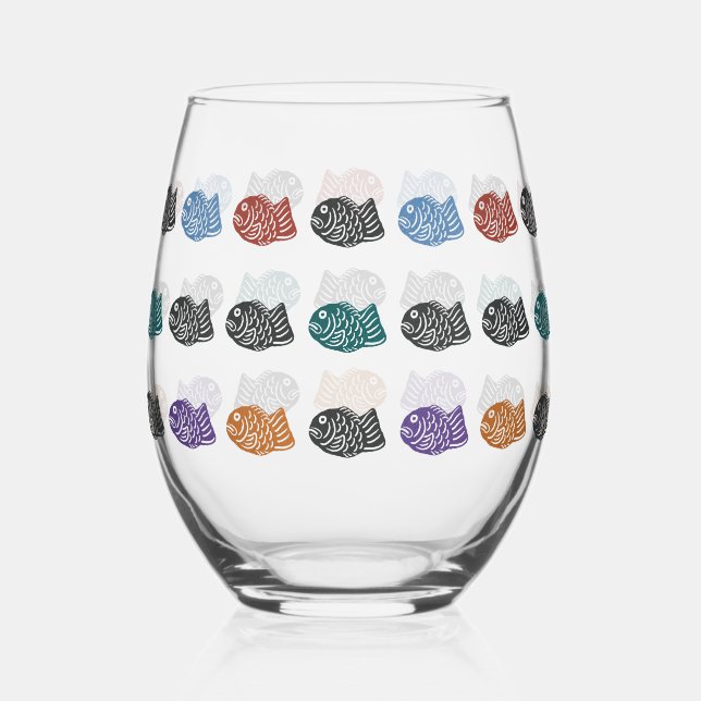 Vaso De Vino Dancing Taiyaki (Anverso)