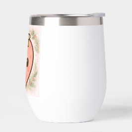 Vaso de vino de fresa Kawaii lindo