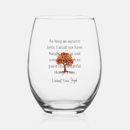 Vaso De Vino Decoración para el hogar con cita de Van Gogh de o