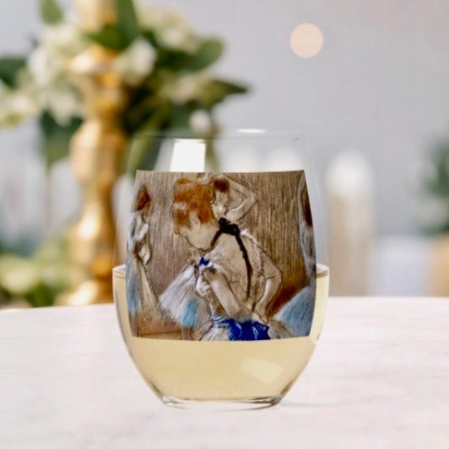 Vaso De Vino Degas Dancer With Blue Ribbon Drinkware Set (Subido por el creador)