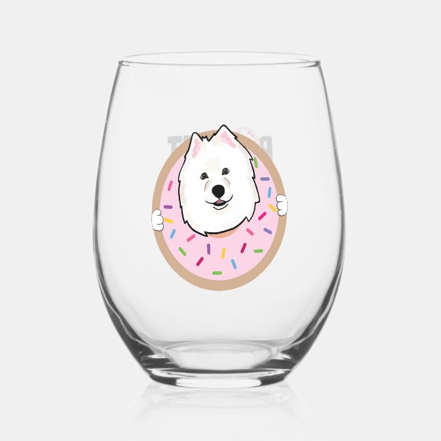 Vaso De Vino Demi en un donut (Anverso)