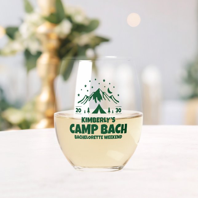 Vaso De Vino Despedida de soltera en el campamento natural (Insitu (Boda))