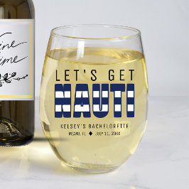 Vaso De Vino Despedida de Soltera Nauti