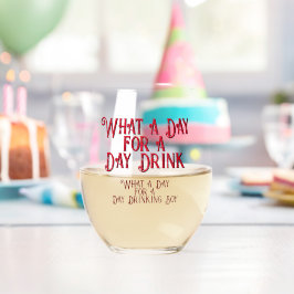 Vaso De Vino DÍA BEBIDA - ¡PARA ÉL! por Jeff Willis Art