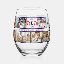 Vaso De Vino Día del mejor padre de 20 Collages de fotos