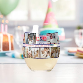 Vaso De Vino Día del mejor padre de 20 Collages de fotos