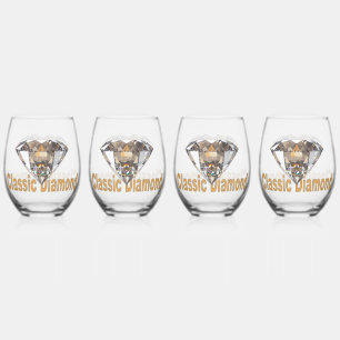 Vaso De Vino Diamante clásico