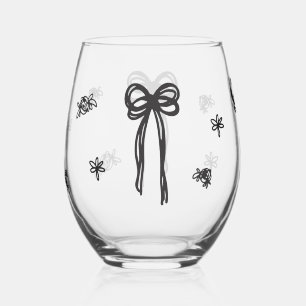 Vaso De Vino Dibujar juntos Boda de Bow