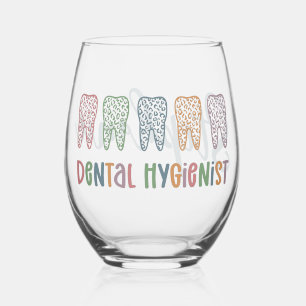 Vaso De Vino Dientes de impresión de leopardo dental dental per