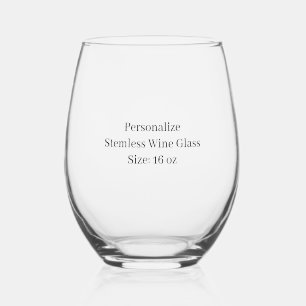 Vaso De Vino Diseña tu propia capacidad de 16 oz