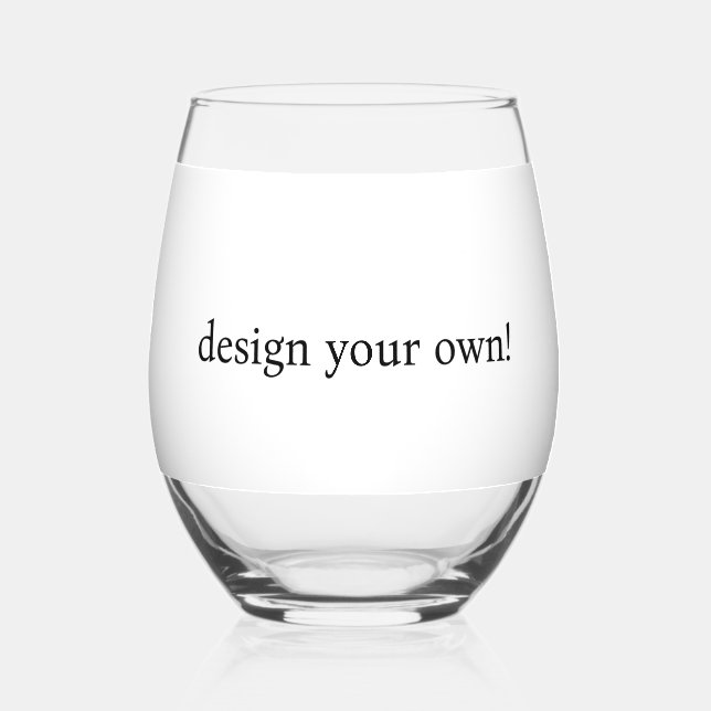 Vaso De Vino diseñar su propio (Anverso)
