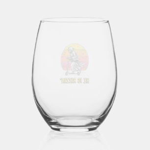 Vaso De Vino Diseño de camiseta de puesta de sol vintage divert