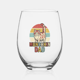 Vaso De Vino Diseño de camiseta vectorial para papá Munchkin am