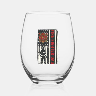 Vaso De Vino Diseño de vector de bandera angustiada de papá bom