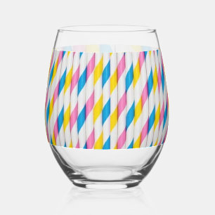 Vaso De Vino ¡Diversión con Straws! Tazas y jarras