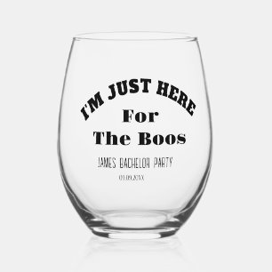 Vaso De Vino Divertido partido de la Bachelor Bachelor Wedding