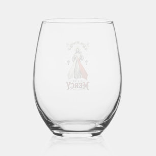 Vaso De Vino Divina Misericordia Jesús Confío en Ti Camiseta Vi