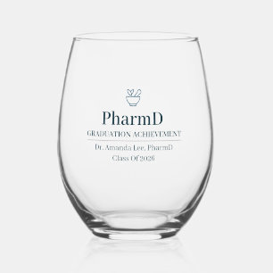 Vaso De Vino Doctor en Farmacia Nombre Personalizado Desde Año