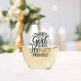 Vaso De Vino Donde Dios guía, él provee las escrituras
