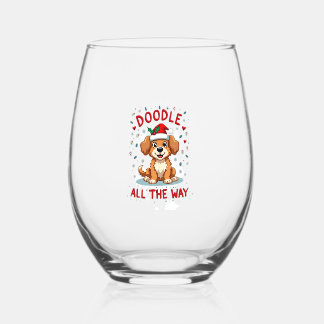 Vaso De Vino Doodle Todo El Camino Gorra De Santa Divertida Gol