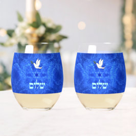 Vaso De Vino Dove - Shalom Fractal