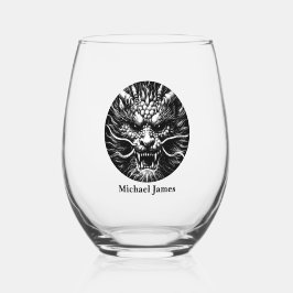 Vaso De Vino Dragón Personalizado Fiero