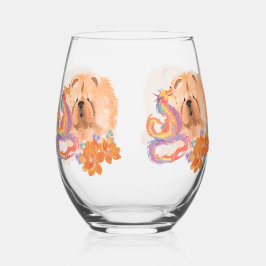 Vaso De Vino DRAGON TALES Chow Stemless wine glass