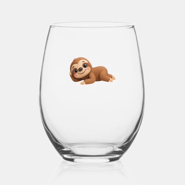 Vaso De Vino Dreamy Sloth (Anverso)