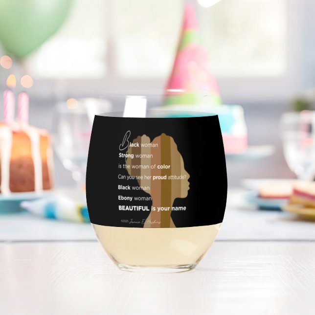 Vaso De Vino Drinkware Style: Stemless Wine Glass, Set: Stemles (Insitu (Cumpleaños))