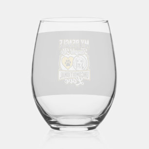 Vaso De Vino Dueño de perro Beagle amor incondicional