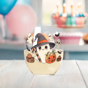 Vaso De Vino Dulce Fantasma de Halloween al Estilo Kawaii