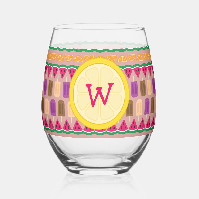 Vaso De Vino Dulces de Verano (Anverso)