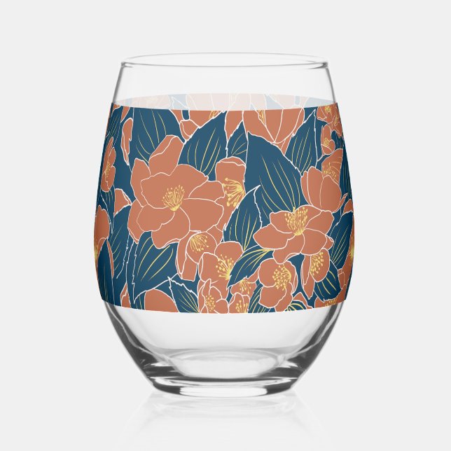 Vaso De Vino Dulces Naranjas de Mock (Anverso)