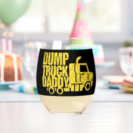 Vaso De Vino Dump Truck Daddy