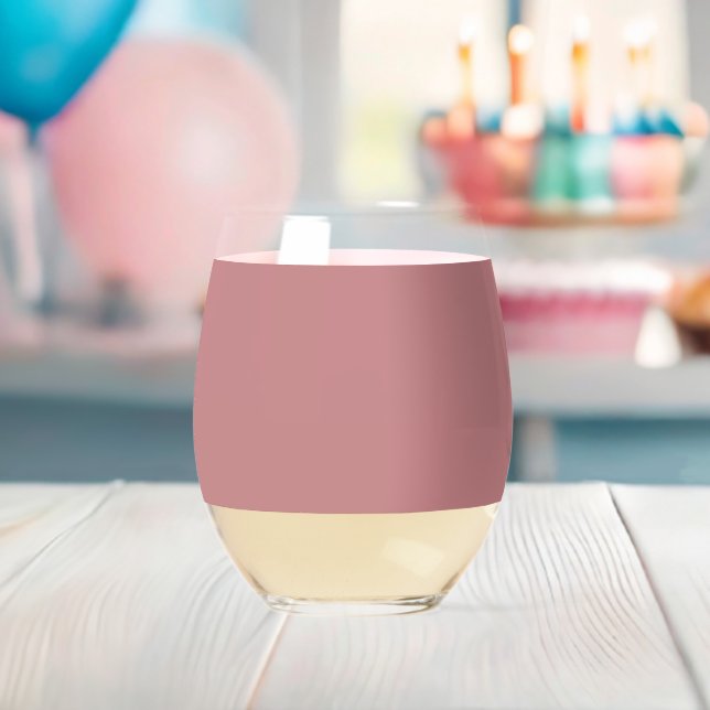 Vaso De Vino Dusty Rose (Insitu (Baby Shower))