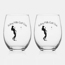 Vaso De Vino El agujero de golf de las damas en una persona per