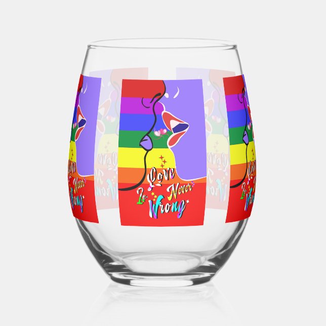 Vaso De Vino El amor nunca es orgullo equivocado (Izquierda)
