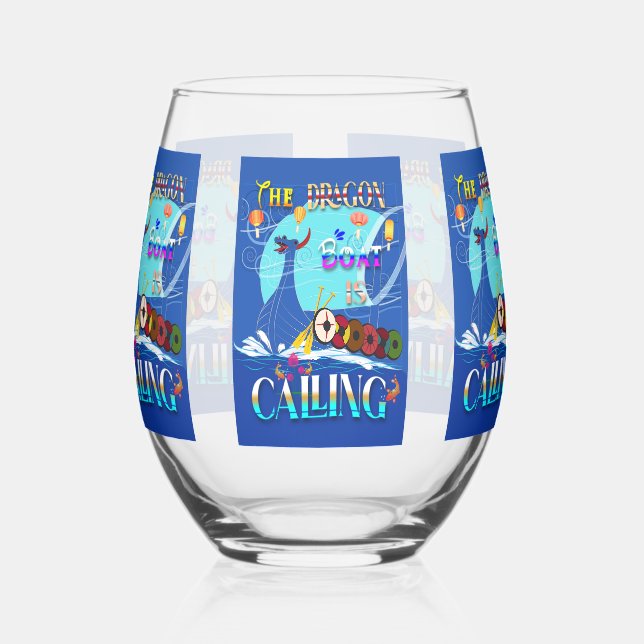 Vaso De Vino El Barco Dragón Está Llamando (Izquierda)