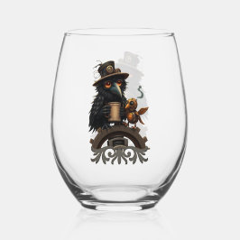 Vaso De Vino El cuervo impulsado por café