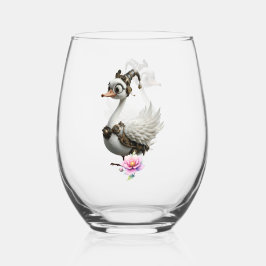 Vaso De Vino El curioso cisne de relojería.