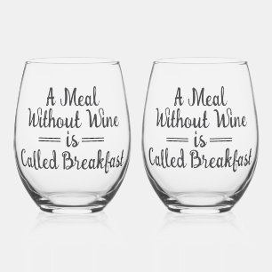Vaso De Vino El desayuno se llama "Comida sin vino"