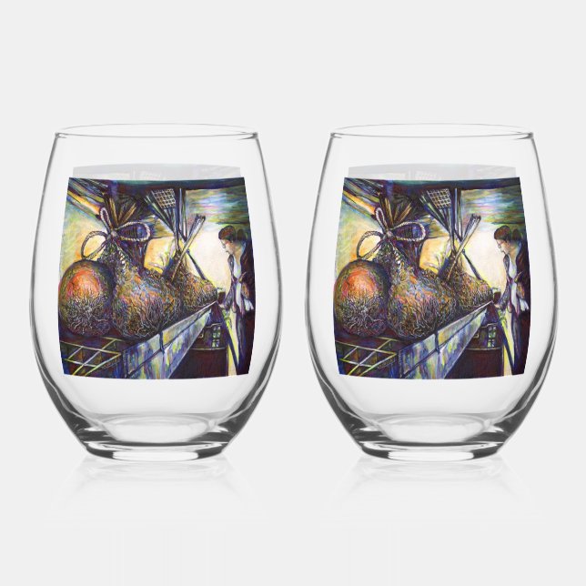 Vaso De Vino El devastador destino de la vida (Anverso)