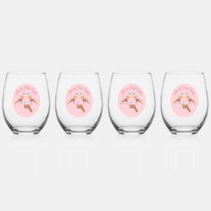 Vaso De Vino El Escuadrón Spritz   Tema de Fiesta de Despedida 