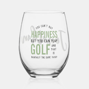 Vaso De Vino El golf es la felicidad el divertido amante del go