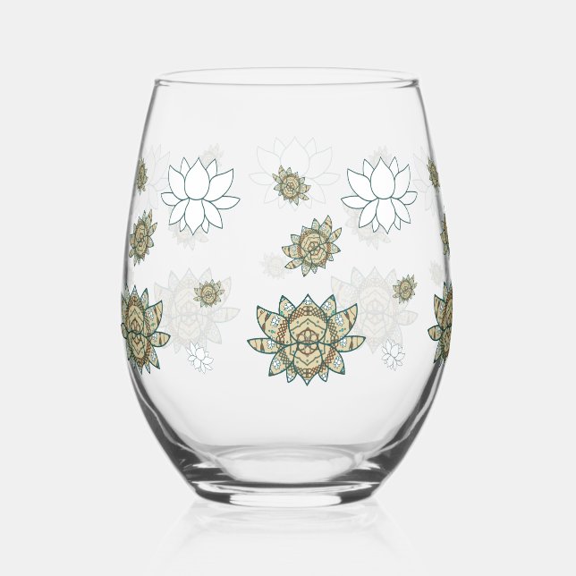Vaso De Vino El Loto (Anverso)