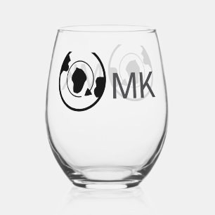 Vaso De Vino El mundo negro agrega el nombre de los viajes en m