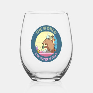 Vaso De Vino El Mundo No Está Listo Para Cantar Groundhog