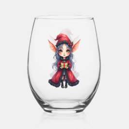 Vaso De Vino El pequeño mensajero de Navidad.