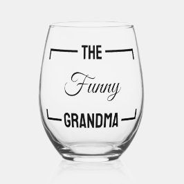 Vaso De Vino El regalo de cumpleaños de la abuela graciosa
