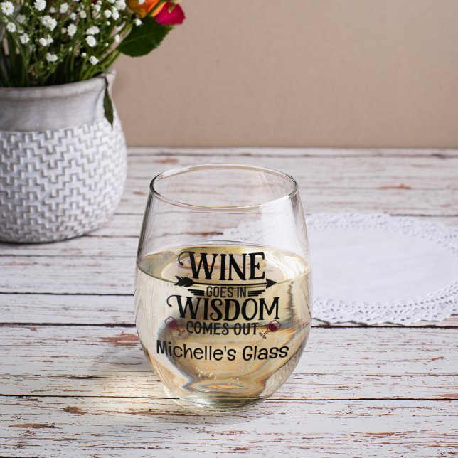 Vaso De Vino El Vino Sale Con Sabiduría (Subido por el creador)